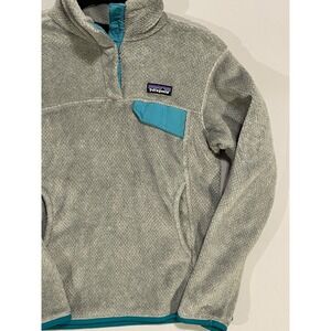 PATAGONIA WOMENS SMALL JACKET SNAP FLEECE GRAY POLARTEC